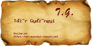 Tér Gyöngyi névjegykártya